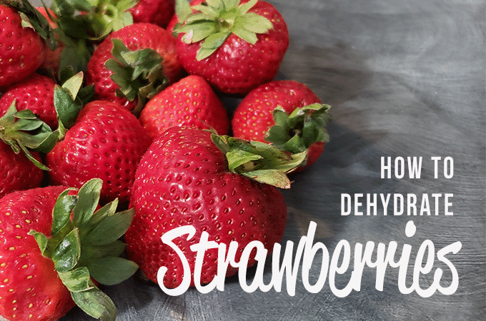 How to Dehydrate Strawberries - dry your strawberries for a taste of summer all year long.