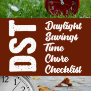 Daylight Savings Time Chore Checklist