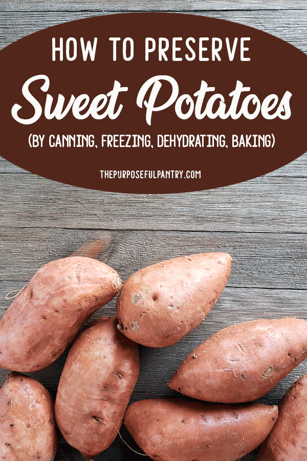 How to Can, Freeze, Dehydrate and Preserve Sweet Potatoes The