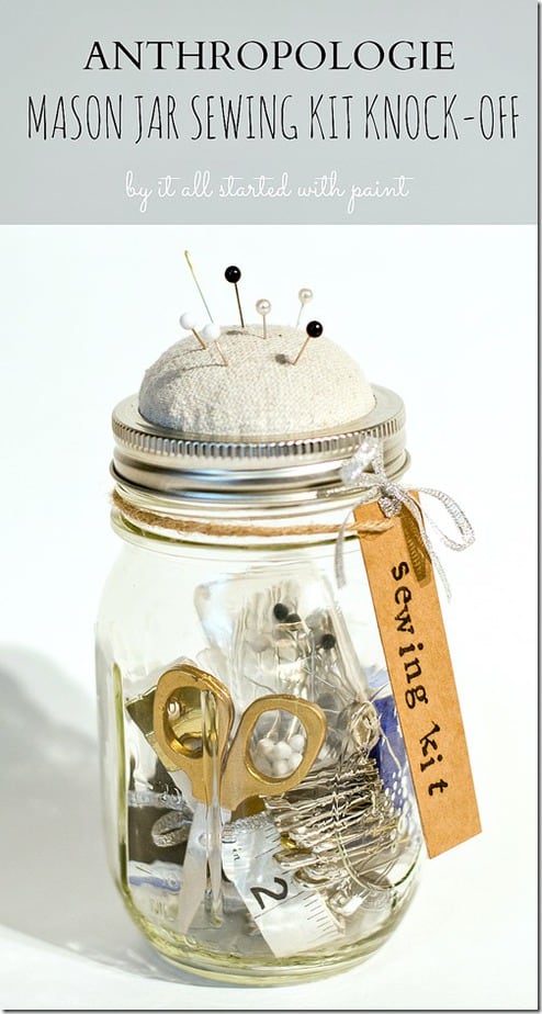 Mason Jar Sewing Kit