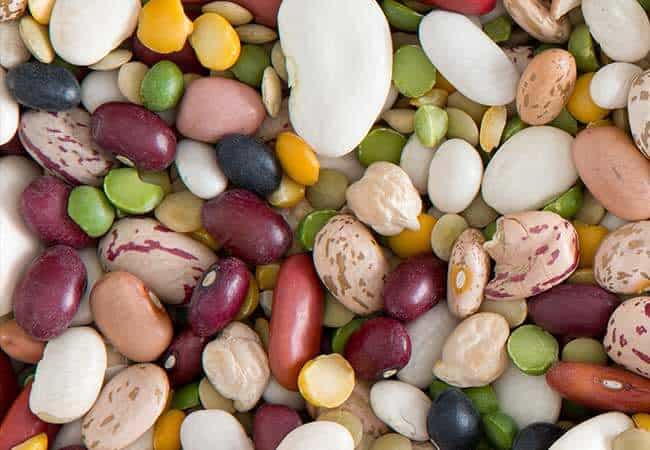 assortment of dried beans