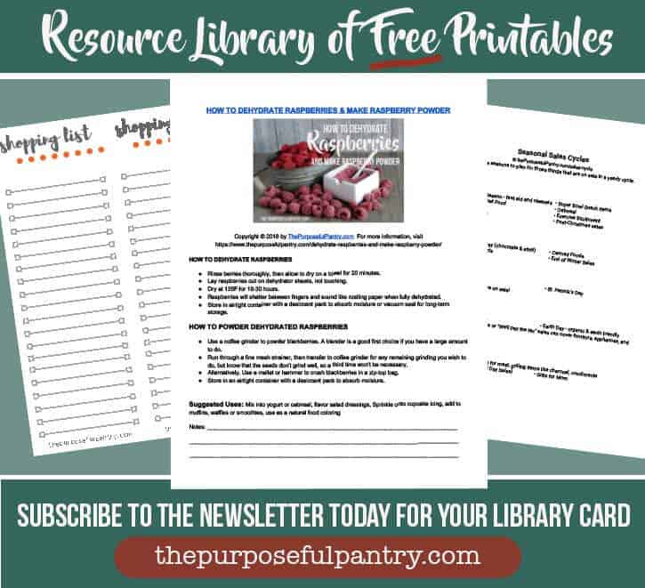 Free Printabes image showing subscribe button and samples of free printables