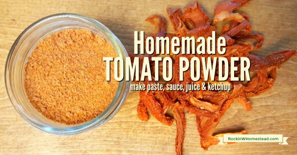 dehydrated tomatoes and tomato powder