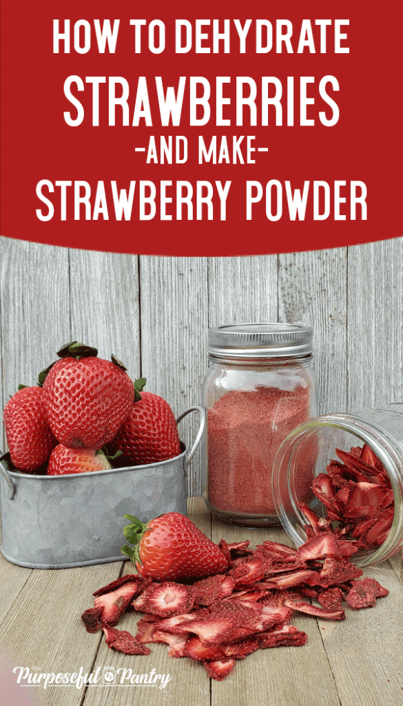 Strawberries and dried strawberries on a wooden background