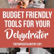 Dehydrating tools: Cookbooks, vacuums sealers, mandoline