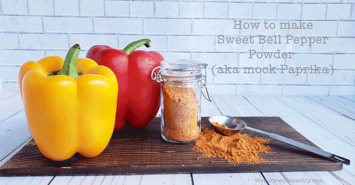 How to Dehydrate Bell Peppers & DIY 'Paprika' The Purposeful Pantry