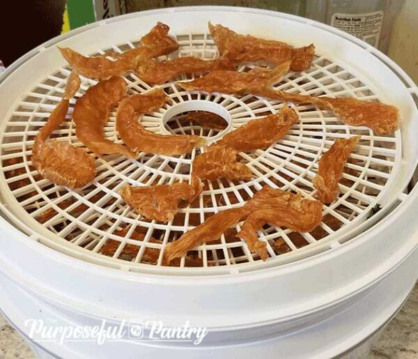 Dehydrated Chicken Jerky Dog Treats The Purposeful Pantry