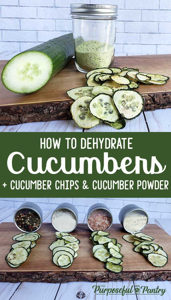 Deydrate Cucumbers - fresh cucumber. cucumber powder and cucumber chips on wooden surface