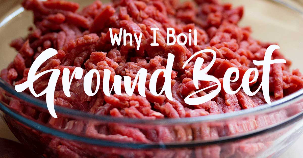 Ground beef in a bowl.