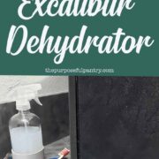 Cleaning an Excalibur Food Dehydrator tips Pinterest image