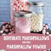 How to Dehydrate Marshmallows & Make Marshmallow Powder - The