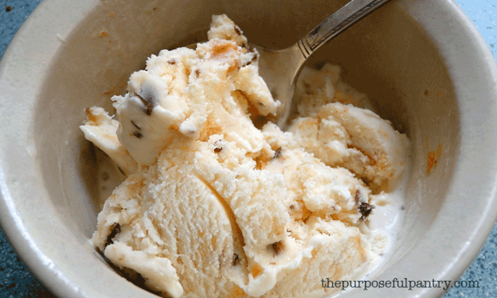 ice cream in a bowl