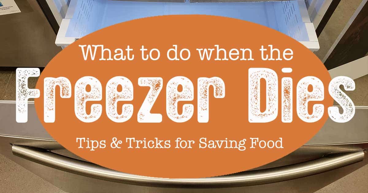Open freezer drawer - save the frozen food in a power outage