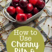 Cherries in a serving dish on an Excalibur Dehydrator tray with cherry stems