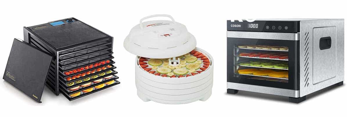 Excalibur, Nesco, and Cosori dehydrators