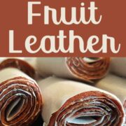 Strawberry banana fruit leather with text overlay "Diy Strawberry Banana Fruit Leather"