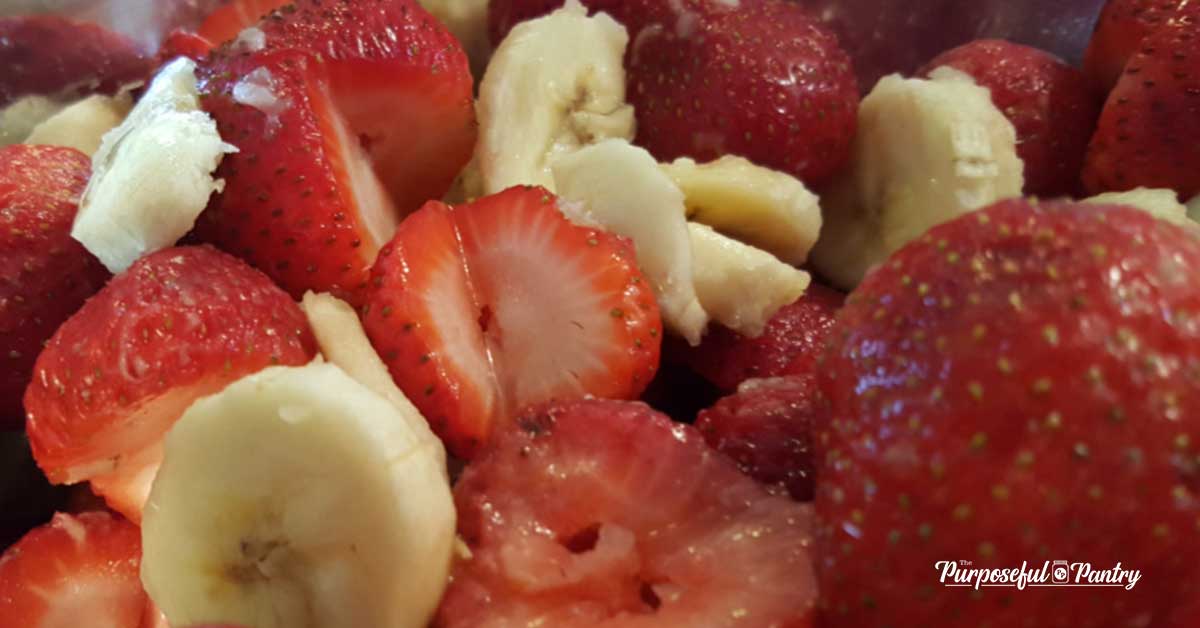 Strawberries and bananas