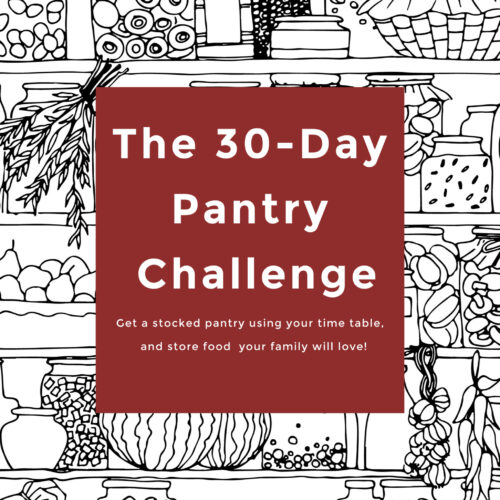 Book Cover of the 30 Day Pantry Challenge