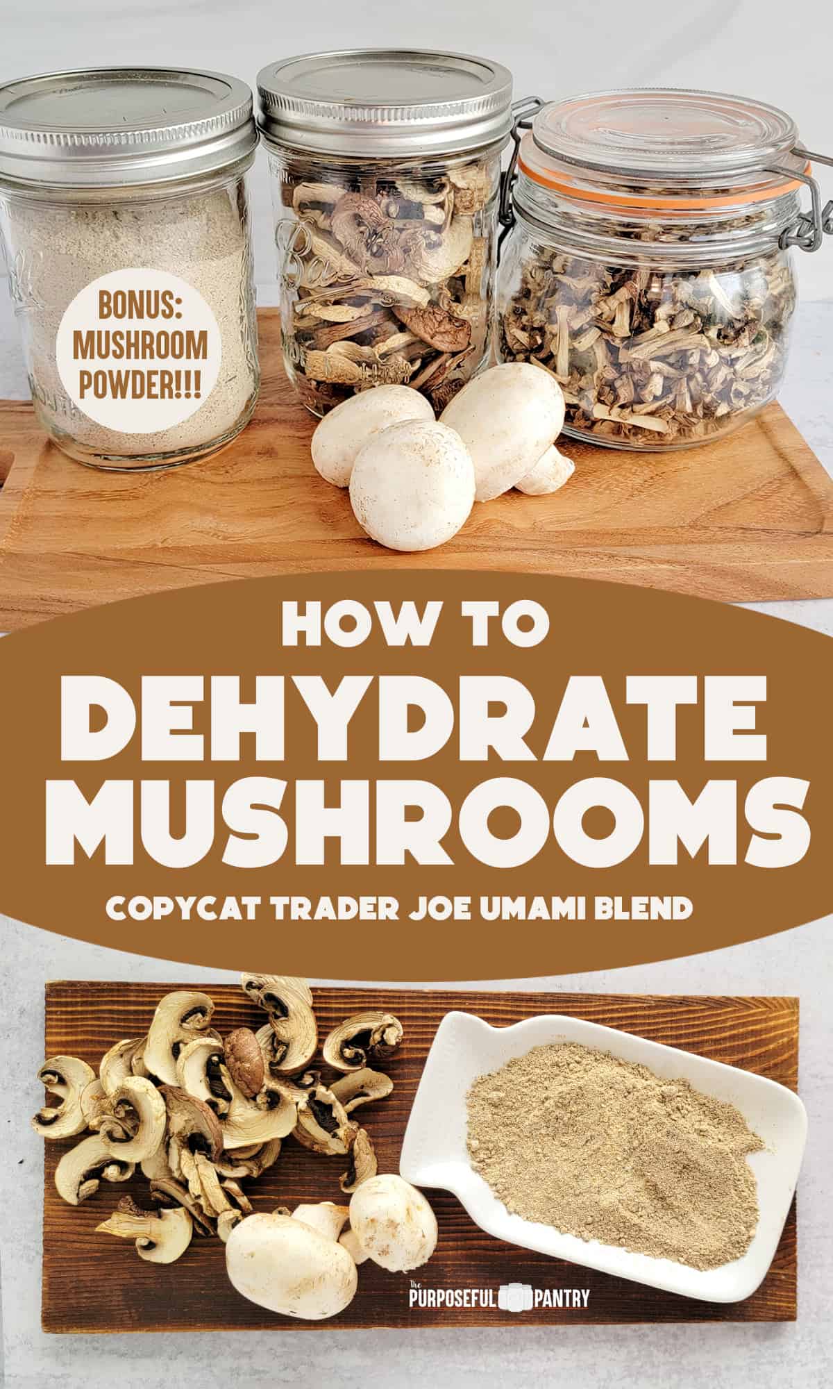 How to Dehydrate Mushrooms and Mushroom Powder The Purposeful Pantry