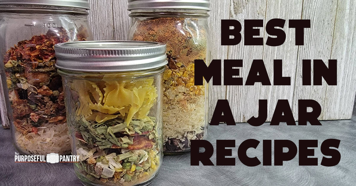 3 different meal in a jar mixes
