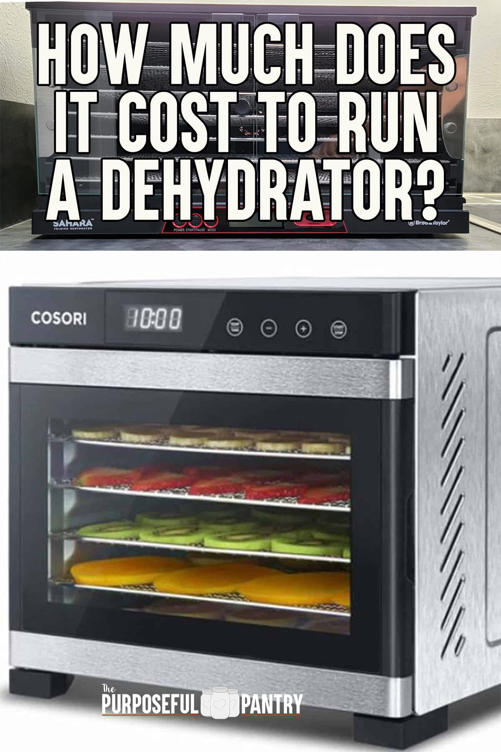 The Cost to Run a Dehydrator The Purposeful Pantry