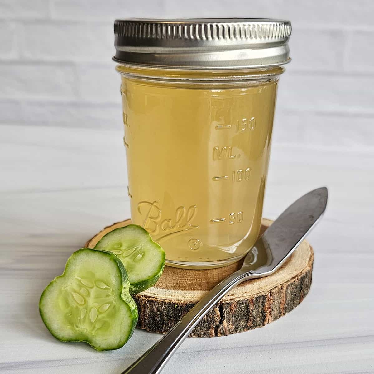 Cucumber Jelly with Ginger