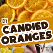 Diy candied oranges with pictures of how to make them.
