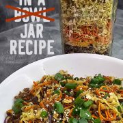 Eggroll in a bowl jar recipe.